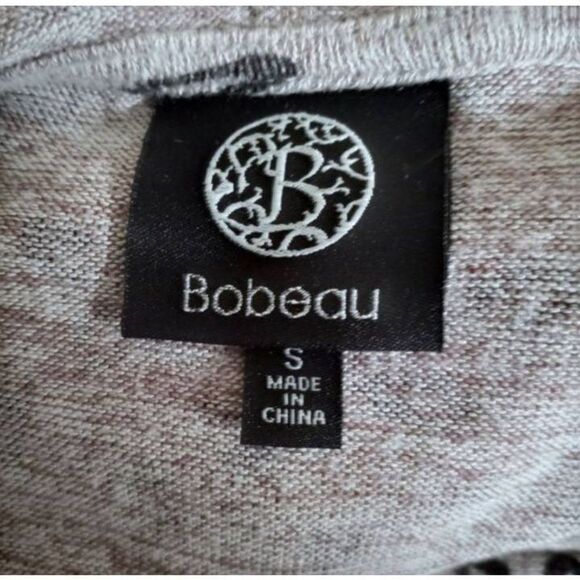 BOBEAU BEIGE & BLACK HOODIE SZ.S EUC. - Picture 4 of 6